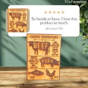 🪵Cooking Temp. Magnet